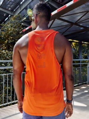 Race Day Tank - Ultra Orange-Future Dusk