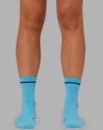 Fast Performance Quarter Socks - Neon Blue-Black