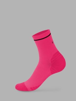 Fast Performance Quarter Socks - Neon Pink-Black